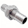 Lophtnix 2PCS 304 Stainless Steel Hose Barb Fitting Thru-Bulk Bulkhead