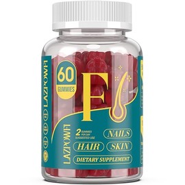 Lazpowfi Biotin Gummies for Hair, Skin and Nails - Hair Vitamins for Men & Women, 10,000mcg Max Strength Vitamin B7 for Hair Growth and Stronger Nails,60 Counts - Cranberry Falvor-22