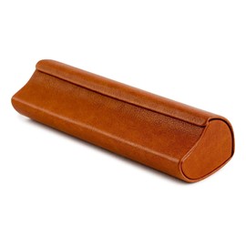 テーシーケース メガネケース おしゃれ ハード ケース フック式 アルミ ポリウレタン ブラウン HY-8112-1