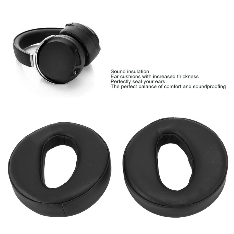 Replacement Ear Pads Noise Insulation Protein Leather Earpads Cushion Cover