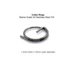 5 x Cotter Split Rings Marine Grade A4 Stainless Steel