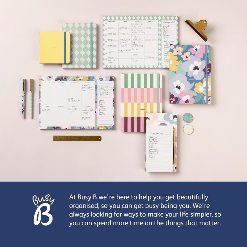 Busy B Weekly Planner Pad - Floral Design – Week-to-View