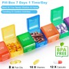 Pill Boxes 7 Day 1 Times a Day, Detachable Pill