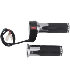 Handlebar Throttle Grip,1 Pair Handlebar Throttle Grip 3 Speed Control Universal Throttle Handle for Electric Bikes