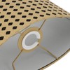 Lampshade Oval Shaped Hollow Metal Carved Compatible E27 E14 Caliber