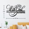 Vivegate With God All Things Are Possible Sign Metal Wall