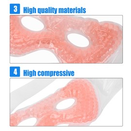 Cooling Gel Eye Pack, Soft Gel Eye Pack Safe Eye Care Gel Pack Hot Compress Gel Eye Pack Skin-friendly for Beauty and Care