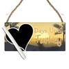 Days Until Turkey Holiday Countdown Plaque - MDF Wooden Hanging