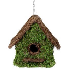 SuperMoss (56012) Maison Birdhouse with Chain, 11 by 12-Inch, Fresh Green