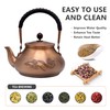 SECHUDO Classic Pure Copper Teapot without Coating, 44oz Tea Kettle