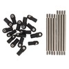 8Pcs Stainless Steel Link Rod 275mm Wheelbase Stainless Steel Link
