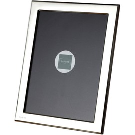 Cators Hallmarked Sterling Silver Photo Frame 6" x 4" (15cm x 10cm) - 6 x 4 Picture Frame with Wooden Back Perfect for Engraving. Luxury 6x4 Photo Frames Fully Hallmarked for .925 Sterling Silver.