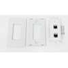 RiteAV CAT 6A 2 Port Shielded Cat6a Wall Plate 1