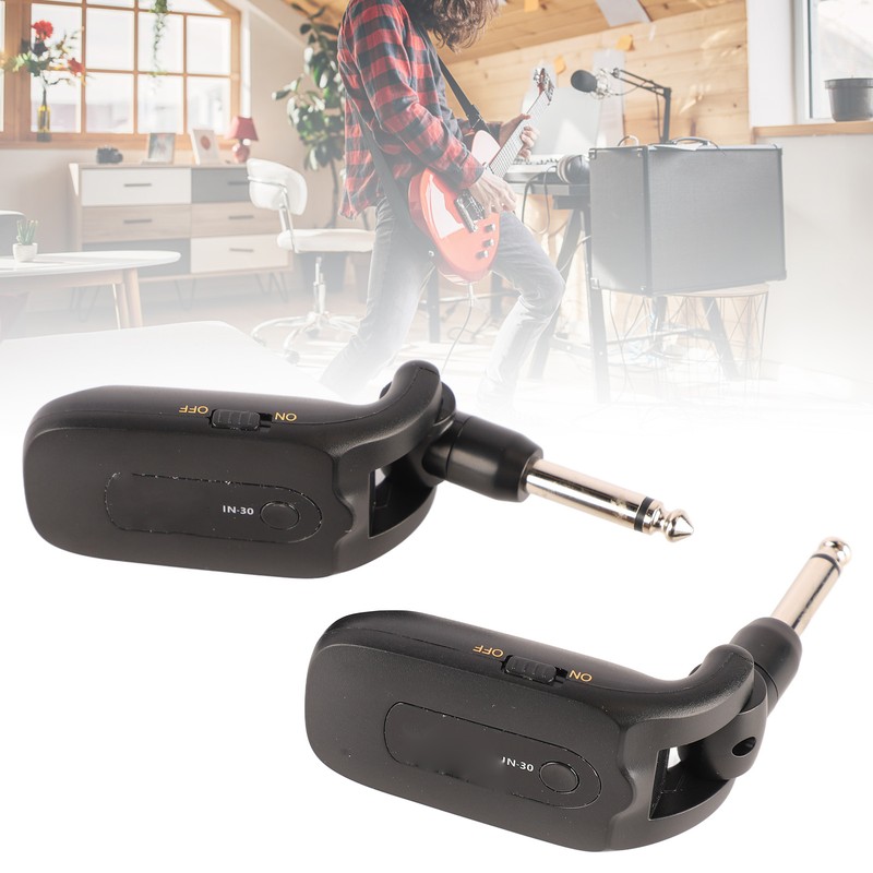 Wireless Guitar System Rechargeable Audio Transmitter Receiver for Electric Bass