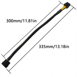 ZRM&E LP4 Molex Male to CPU 8(4+4) Pin Male Sleeved Braided Power Adapter 30cm/11.8Inch