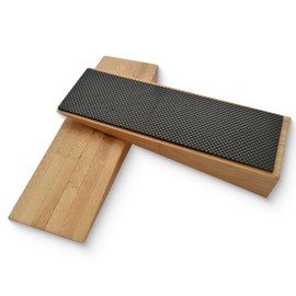 CT CASTOR TROY® Bamboo Wood Floor Door Stoppers Non-Slip Wooden Wedges Rubber Base Door Hinge Door Wedges for Doors Pack of 2