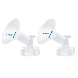 Hranio Breast Pump Parts Compatible with 17mm Spectra Flange 17mm Spectra Replacement Pump Parts s1 s2 (Flange 17mm 2 Pcs)