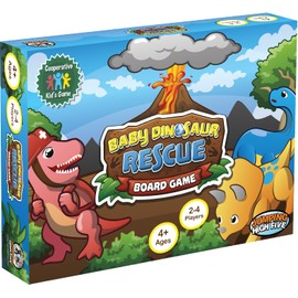 Baby Dinosaur Rescue Board Game - Cooperative Dinosaur Game for Kids Ages 4 and Up - Help The Dinos Race to The Island, Easy to Learn and Great for Family Fun Time