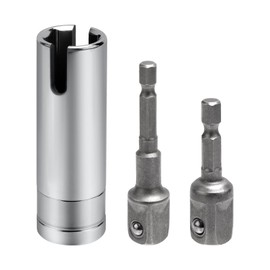 Trailer Jack Drill Adapter 3/8 with 2 Adapter Bits, T-Slot Drill Attachment Scissor Jack Slotted Drill Adapter for RV Scissor Jacks C-Type Jacks Various Pop-Up Campers