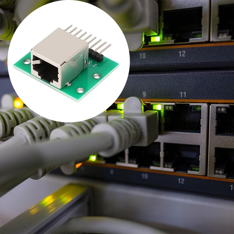 CEMYDEYO 5pcs RJ45 Male Breakout Board 8 Pin Network Connector