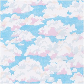 Caspari Blue Skies Gift Wrap - 3 Rolls of Wrapping Paper