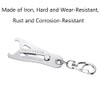 SEIWEI 2PCS Portable Precise Thread Size Checker Keychain, Bolt Size