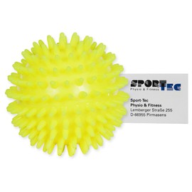 Sport-Tec Hedgehog Ball Massage Ball Reflex Zones Massage Self Massage Soft 8 cm Neon Yellow