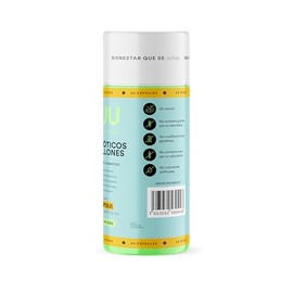 WU Nutrition Probiticos 60 Billones UFC  Simbiticos con Lactobacillus e Inulina de Agave  Suplemento Digestivo para Mujer  60 Cpsulas  1 Mes de...    