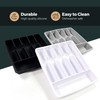 Pantrymade Silicone Silverware Drawer Organizer – Non-Slip Utensil Holder for
