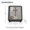 Hamilton Beach Gourmet 2 Slice Extra-Wide Slot Toaster with Sure-Toast