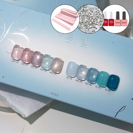 Morezel Moregel Summer Magnetic Gel Glitter Syrup Gel 10-piece set / 모어젤 여름빛 자석젤 글리터 시럽젤 10종세트