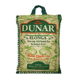 Dunar Elonga Sella Basmati Rice, Parboiled, 10 Pound