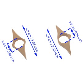 HAJXZH 2 PCS Thumb Bookmark Wooden Thumb Book Page Holder for Readers