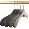 Wooden Coat Hangers Made of Beech Wood, Pack of 5,