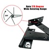 T-Hinge Black Shed Door Hinge Gate Hinge Rustproof Powder Coating