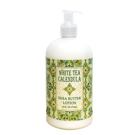 Greenwich Bay WHITE TEA CALENDULA Shea Butter Hand & Body Lotion Enriched with Cocoa Butter and White Tea Extracts 16 oz