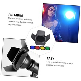 LABRIMP 1 Set Photography Lamp Accessory Leaf Baffle Honeycomb and Color Filters for Flash Lamps Professional Photography Lighting