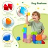 Pairez Toys Magnetic Blocks, Large Building Blocks for Toddlers 1-3,