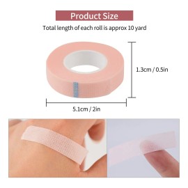 25 Cinta Micropore Extensión De Pestañas Y Cepillo Para Ceja