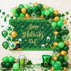 AIBIIN St.Patrick's Day Banner Happy St Patricks Day Backdrop Shamrock