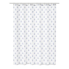 Kleine Wolke Anchor Shower Curtain, Polyester, Dark Blue, 200 x 180 x 0.02 cm