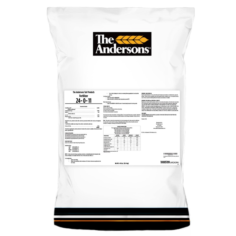 The Andersons Deep Green 24-0-11 Professional-Grade Lawn Fertilizer with 2%