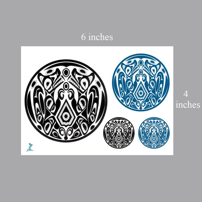 Yeeech Temporary Tattoos Wolf Pack for Men Waterproof America Traditional