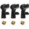 3 Pack Universal Microphone Holder, Adjustable Microphone Clip Flexible Mic