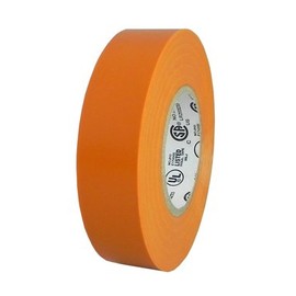 Alanson Products Colored Electrical Tape 3/4 in (62018-B) (3/4"(19mm) x 66' - 100 Rolls Per Case, Orange)