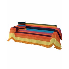 Gsypo Abstract Couch Cover, Colorful Stripes Sofa Cover for 3 Cushion Couch Sectional Couch Slipcover Throw Sofa Covers Washable Pet Couch Cover Furniture Decor, 71"x150"