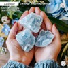1 lb Blue Calcite Bulk Raw Crystals and Healing Stones