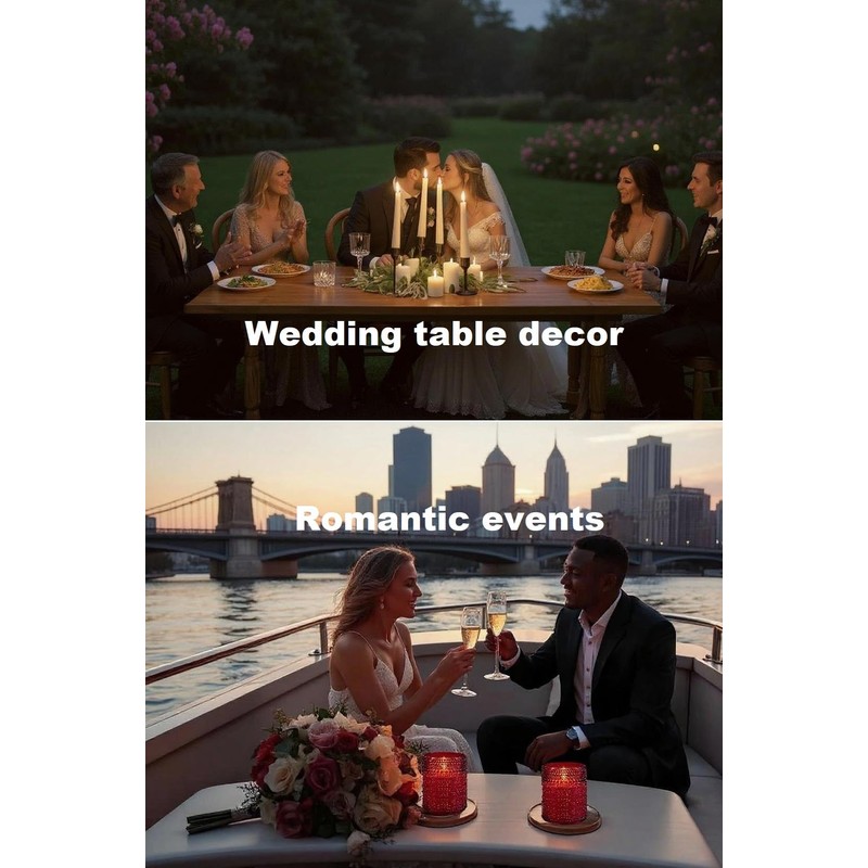 VENTA Flickering Flameless Candles With Remote Control - Led Candles