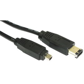 Cable-Core Firewire 6 Pin to 4 Pin Cable 2 Metres Lead DV out to PC