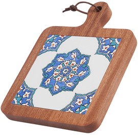 Natural Wood Tiles Pot Mat,Anti-Scalding Plate Mat Drink Coasters for Hot Tea Pots and Pans Pad Holders,Kitchen Counter Accessories (F)